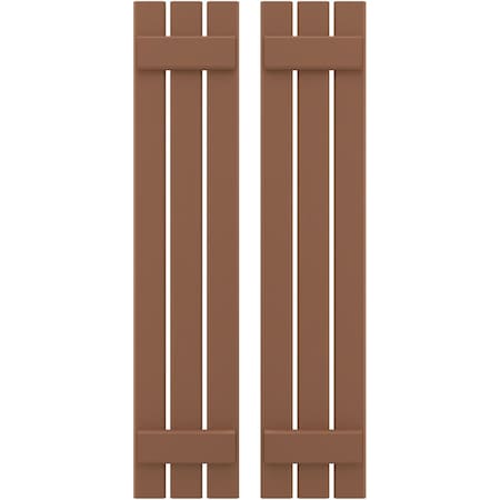 Americraft 3-Board (2 Batten) Exterior Real Wood Spaced Board-n-Batten Shutters, ARW101SB311X61BTH